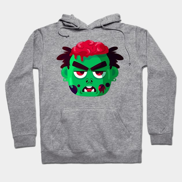 Scary Zombie Hoodie by Mako Design 